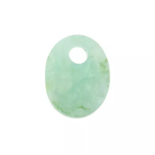 Dije ovalado 10x8 mm de piedra gema - Amazonite x1