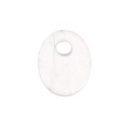 Dije ovalado 10x8 mm de piedra gema - Quartz Rose x1