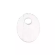 Dije ovalado 10x8 mm de piedra gema - Quartz Rose x1