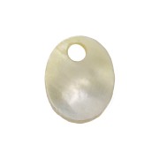 Dije ovalado 10x8 mm de nácar - Natural x1