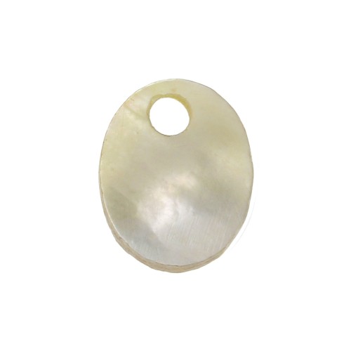 Dije ovalado 10x8 mm de nácar - Natural x1