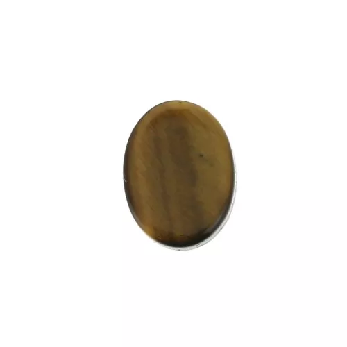 Disco ovalado 8x6 mm de piedra gema - Ojo de Tigre x1