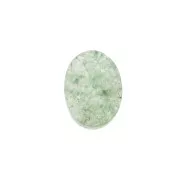 Disco ovalado 8x6 mm de piedra gema - Aventurine x1