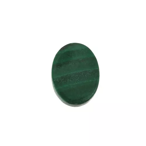 Disco ovalado 8x6 mm de piedra gema - Malachite x1