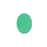 Disco ovalado 8x6 mm de piedra gema - Agate Verde x1