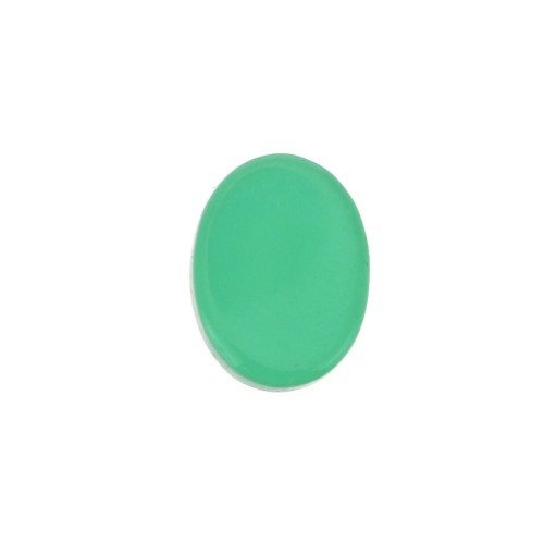 Disco ovalado 8x6 mm de piedra gema - Agate Verde x1