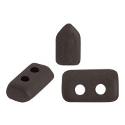 Cuentas de cristal Piros® de Puca® 2x5 mm Dark Bronze Mat x10g