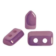 Cuentas de cristal Piros® de Puca® 2x5 mm Opaque Luster Amethyst x10g