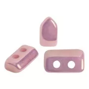 Cuentas de cristal Piros® de Puca® 2x5 mm Opaque Lilas Ceramic Look x10g
