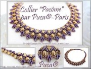 Cuentas de cristal Piros® de Puca® 2x5 mm Golden Mat x10g