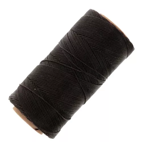 Bobina de hilo encerado Linhasita para micro macramé 0,75 mm - Marrón chocolate (29) x228m