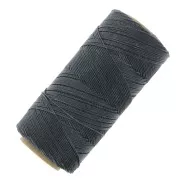 Bobina de hilo encerado Linhasita para micromacramé 0,75 mm - Gris oscuro (474) x228m
