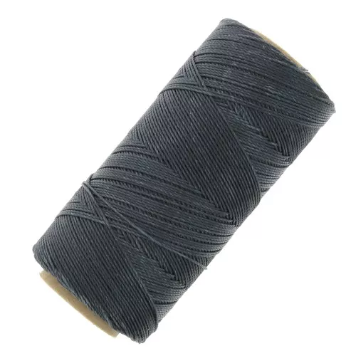 Bobina de hilo encerado Linhasita para micromacramé 0,75 mm - Gris oscuro (474) x228m