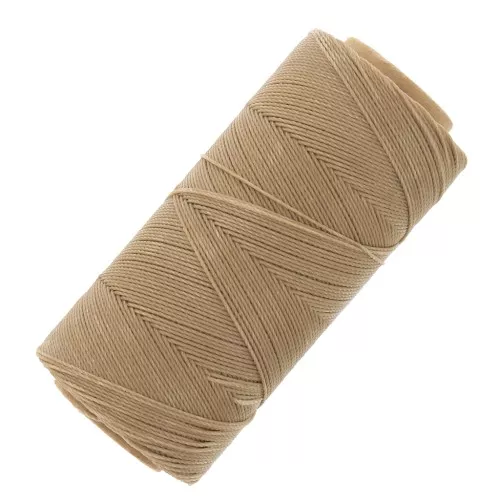 Bobina de hilo encerado Linhasita para micro macramé 0,75 mm - Vainilla (531) x228m