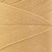 Bobina de hilo encerado Linhasita para micro macramé 0,75 mm - Amarillo paja (1046) x228m