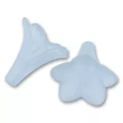 Flor 21x23 mm Azul Frosted x10