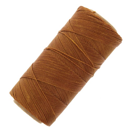 Bobina encerada Linhasita para micro macramé 0,75 mm - Marrón camel (498) x228m