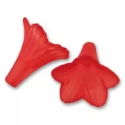 Flor 21x23 mm Light Siam Frosted x10