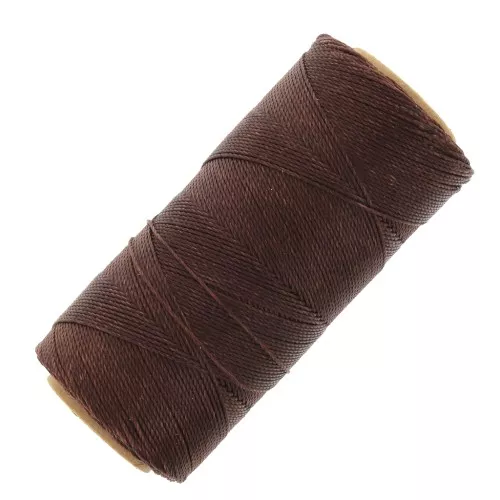 Bobina de hilo encerado Linhasita para micro macramé 0,75 mm - Caoba (515) x228m