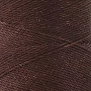 Bobina de hilo encerado Linhasita para micro macramé 0,75 mm - Caoba (515) x228m