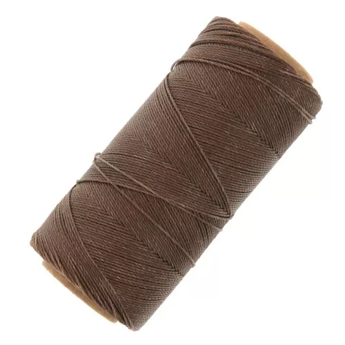 Bobina de hilo encerado Linhasita para micro macramé 0,75 mm - Cedro (511) x228m