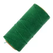 Bobina de hilo encerado Linhasita para micromacramé 0,75 mm - Verde (1045) x228m