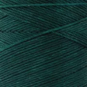 Bobina de hilo encerado Linhasita para micro macramé 0,75 mm - Esmeralda (386) x228m