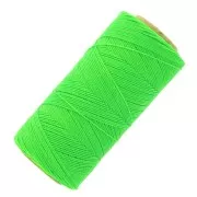 Bobina de hilo encerado Linhasita para micro macramé 0,75 mm - Verde Fluo (329) x228m