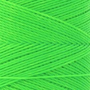 Bobina de hilo encerado Linhasita para micro macramé 0,75 mm - Verde Fluo (329) x228m
