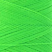 Bobina de hilo encerado Linhasita para micro macramé 0,75 mm - Verde Fluo (329) x228m