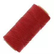 Bobina de hilo encerado Linhasita para micromacramé 0,75 mm - Rojo cadmio (677) x228m