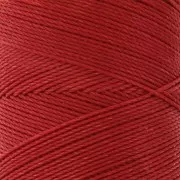Bobina de hilo encerado Linhasita para micromacramé 0,75 mm - Rojo cadmio (677) x228m