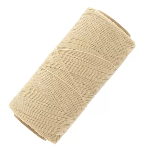 Bobina de hilo encerado Linhasita para micro macramé 0,5 mm - Arena (924) x335m