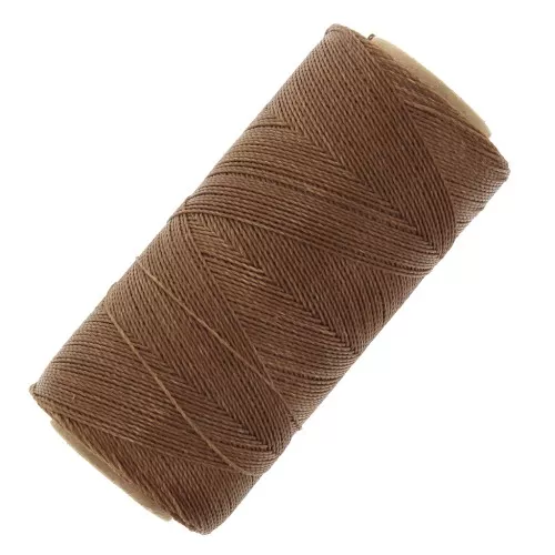 Bobina de hilo encerado Linhasita para micro macramé 0,5 mm - Madera (21) x335m