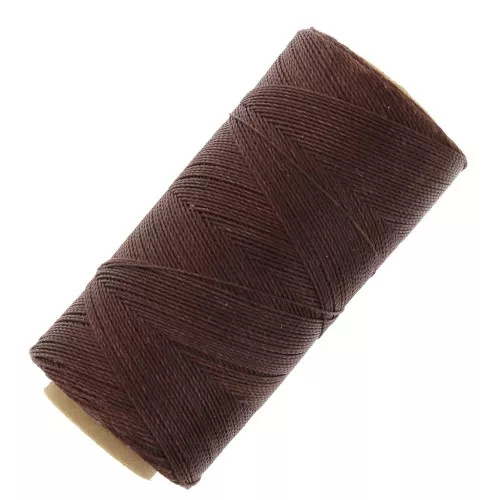Bobina de hilo encerado Linhasita para micro macramé 0,5 mm - Caoba (515) x335m