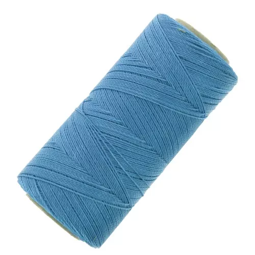 Bobina de hilo encerado Linhasita para micro macramé 0,5 mm - Azul cielo (721) x335m