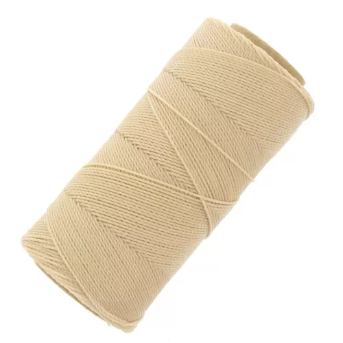 Bobina de hilo encerado Linhasita para micro macramé 1 mm - Arena (924) x168m
