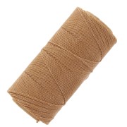 Bobina de hilo encerado Linhasita para micro macramé 1 mm - Canela (Palha) x168m