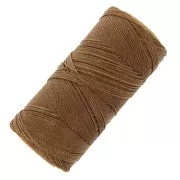Bobina de hilo encerado Linhasita para micro macramé 1 mm - Madera (21) x168m