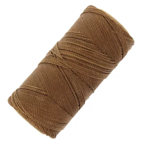 Bobina de hilo encerado Linhasita para micro macramé 1 mm - Madera (21) x168m