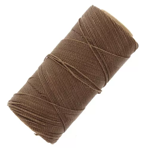 Bobina de hilo encerado Linhasita para micro macramé 1 mm - Marrón caramelo (362) x168m