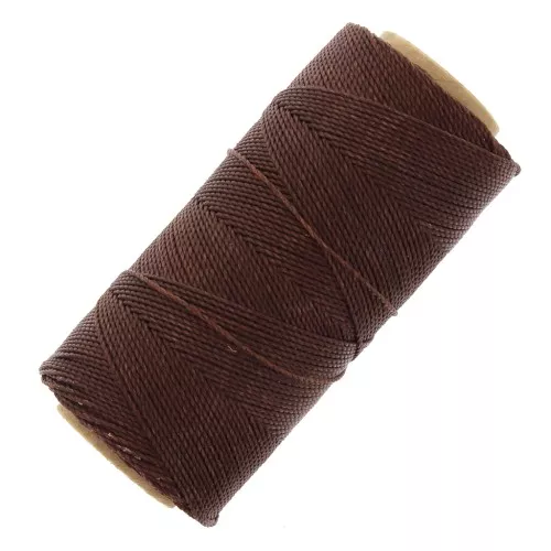 Bobina de hilo encerado Linhasita para micro macramé 1 mm - Caoba (515) x168m