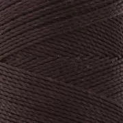 Bobina de hilo encerado Linhasita para micro macramé 1 mm - Ébano (555) x168m