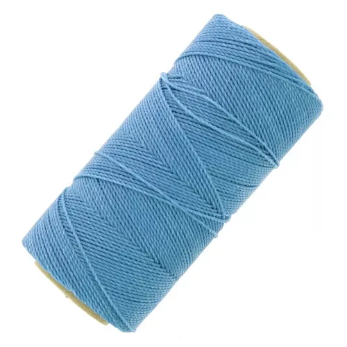 Bobina de hilo encerado Linhasita para micro macramé 1 mm - Azul cielo (721) x168m