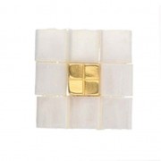 Cymbal Bead Substitute - Cuenta de metal Tila 5x5x2.7 mm Voutakos Dorado Rosa x1