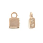 Cymbal Bead Endings Terminal de acabado para Tila Beads 7.5x5mm Piperi Dorado Rosa|raw }}