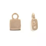 Cymbal Bead Endings Terminal de acabado para Tila Beads 7.5x5mm Piperi Dorado Rosa