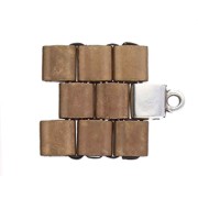 Cymbal Bead Endings Terminal de acabado para Tila Beads 7.5x5mm Piperi Dorado Rosa