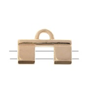 Cymbal Terminal para tejido de cuentas Tila Beads 15x10 mm Piperi II Dorado Rosax1|raw }}