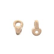 Cymbal Bead Endings - Terminal de acabado SuperDuo 3x5mm Remata Dorado Rosa x1|raw }}